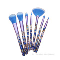 Custom Logo 7Pcs Luxury Pink Makeup Brushes